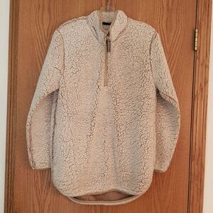 Very Nice Canyon Creek Teddy Bear 1/4 Zip Sweater Sz M